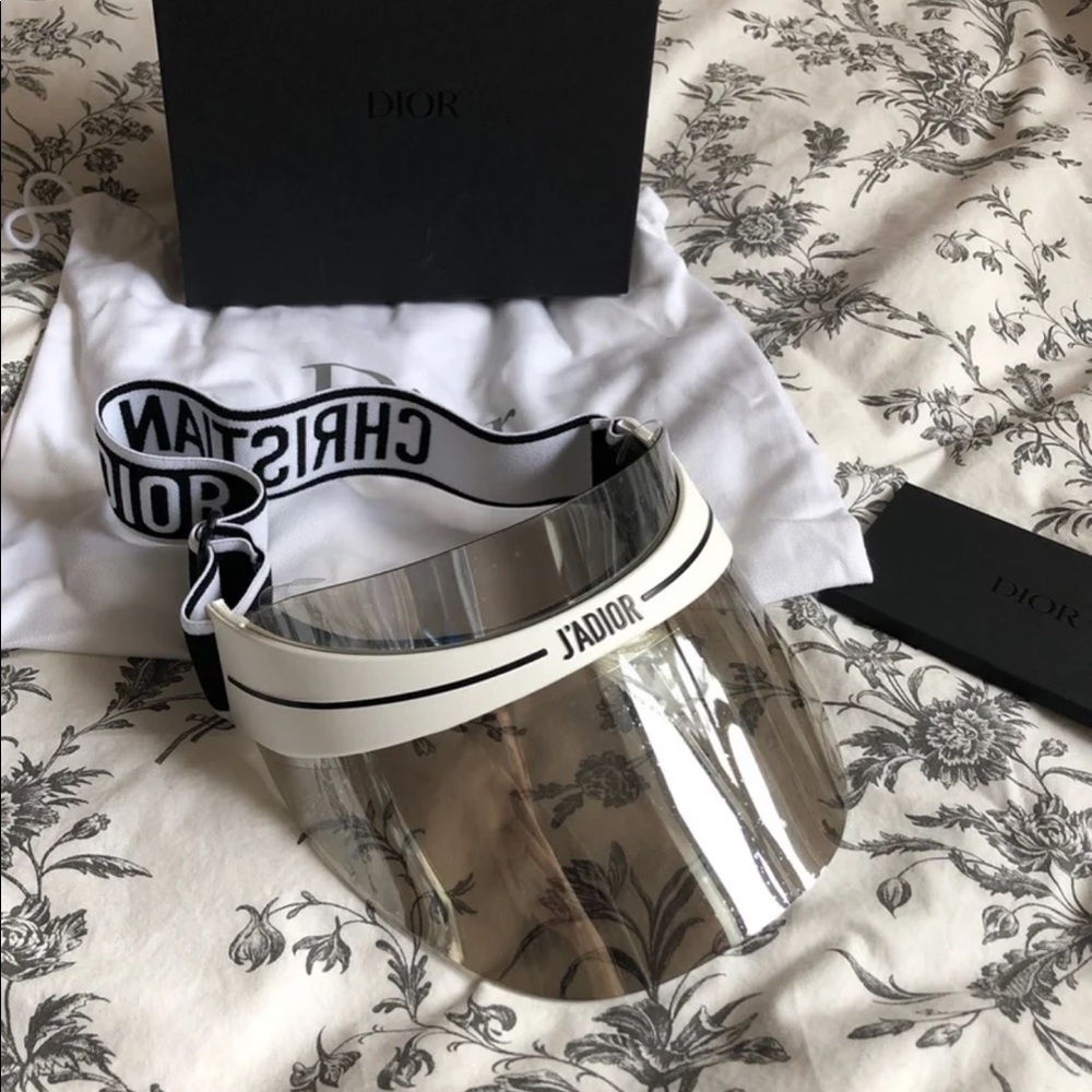 Authentic Dior Silver Visor